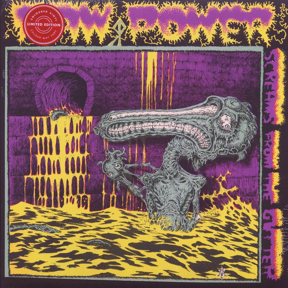 Raw Power - Screams From The Gutter (ltd. ed.) (white/purple splatter vinyl) - Vinyl LP