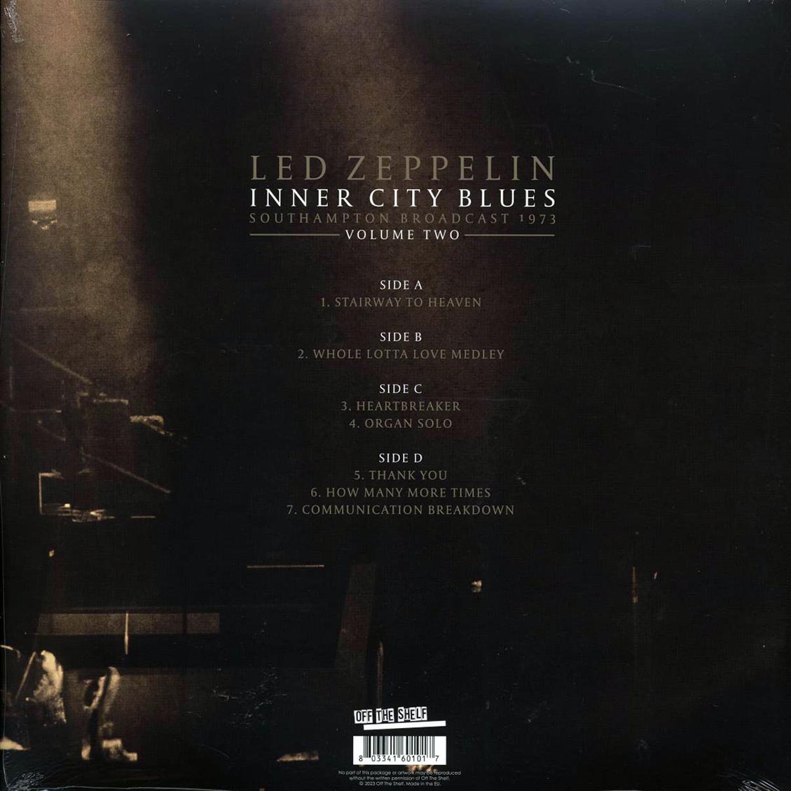 Led Zeppelin - Inner City Blues Volume 2: Southampton Broadcast 1973 (ltd. ed.) (2xLP) (white vinyl) - Vinyl LP, LP