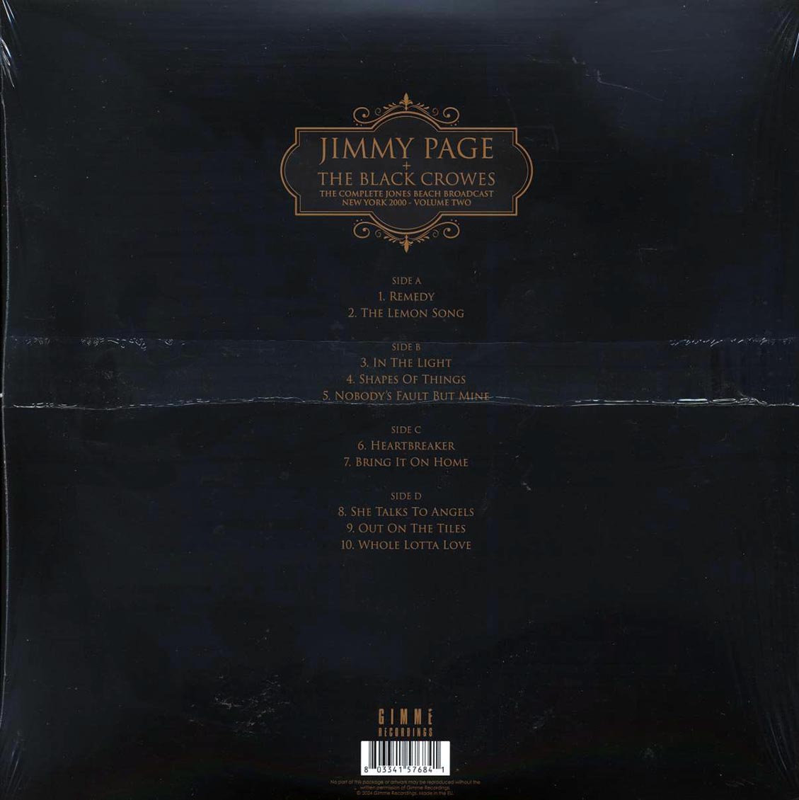 Jimmy Page, The Black Crowes - New York 2000 Volume 2: The Complete Jones Beach Broadcast (2xLP) - Vinyl LP, LP