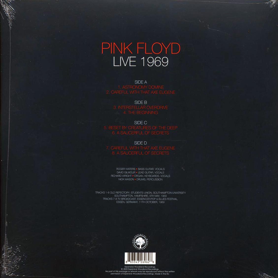 Pink Floyd - Live 1969 (2xLP) - Vinyl LP, LP