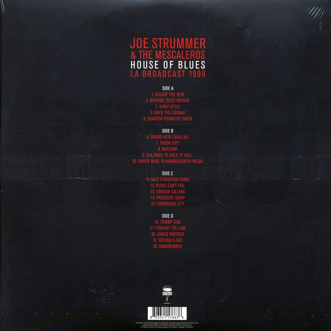 Joe Strummer & The Mescaleros - House Of Blues LA Broadcast 1999 (2xLP) - Vinyl LP, LP
