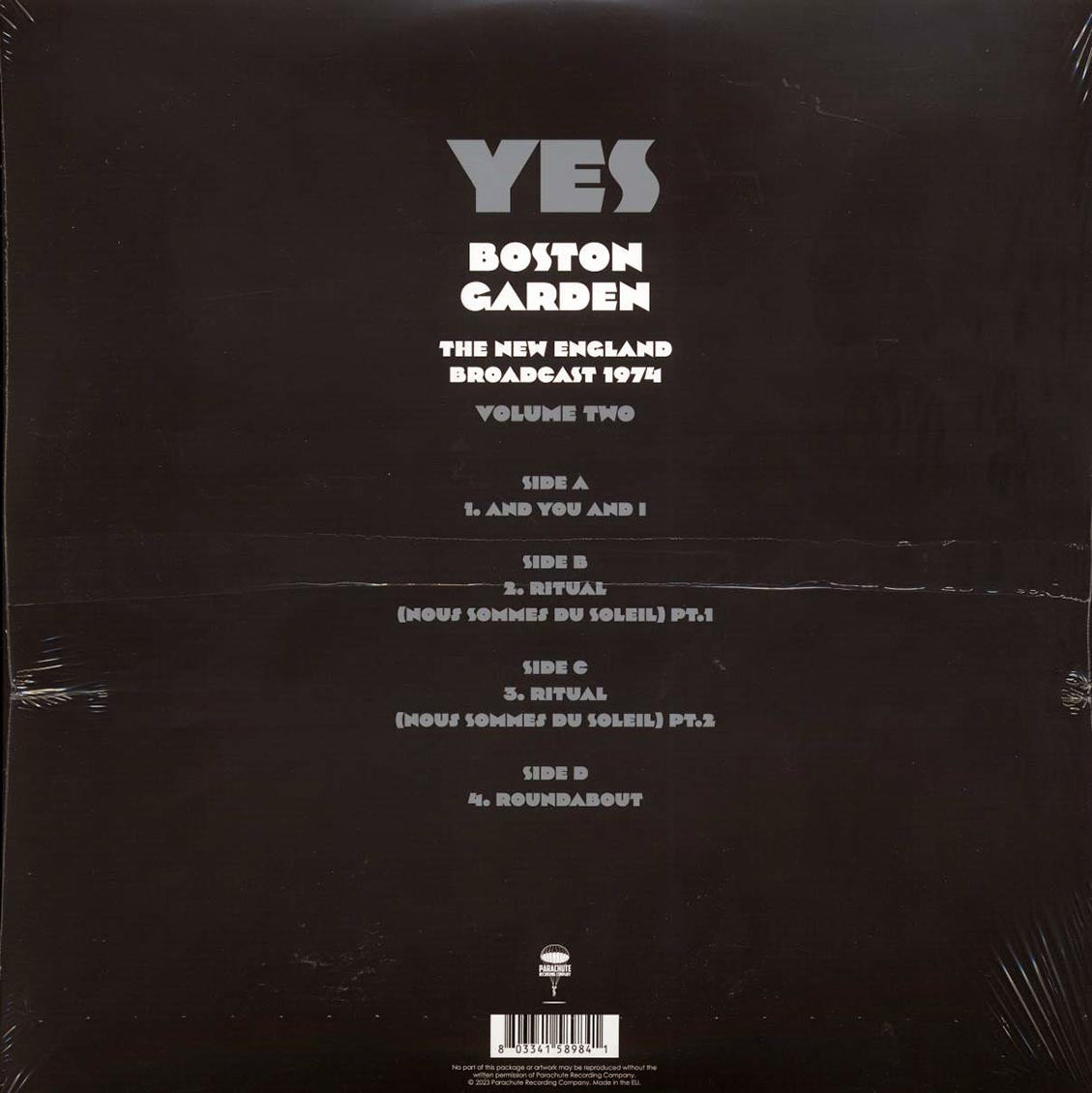 Yes - Boston Garden Volume 2: The New England Broadcast 1974 (2xLP) - Vinyl LP, LP