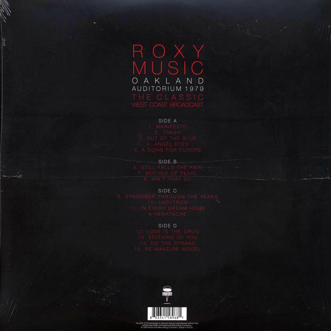 Roxy Music - Oakland Auditorium 1979: The Classic West Coast Broadcast (2xLP) - Vinyl LP, LP