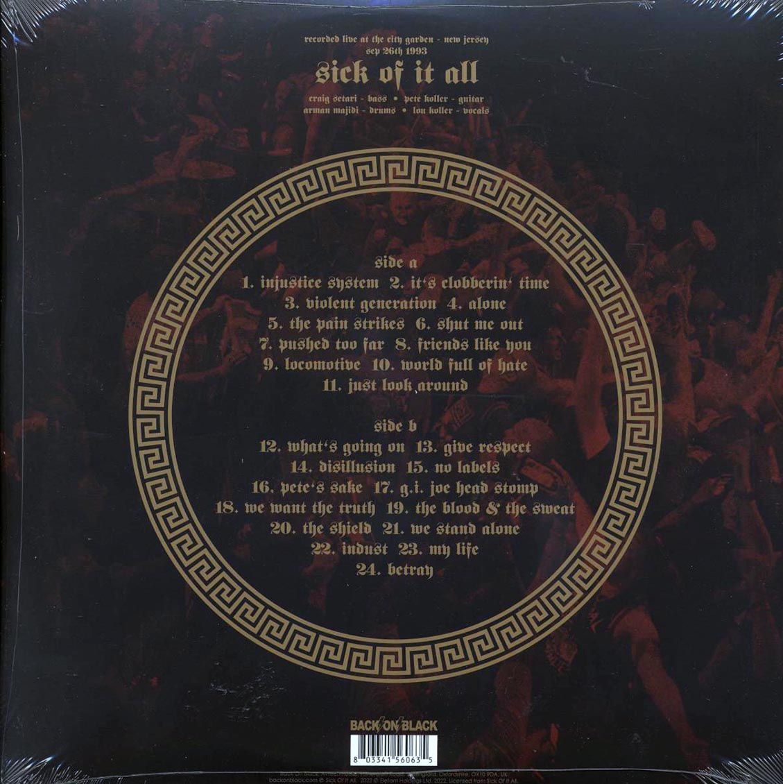 Sick Of It All - Live In A World Full Of Hate (ltd. ed.) (clear vinyl) - Vinyl LP, LP