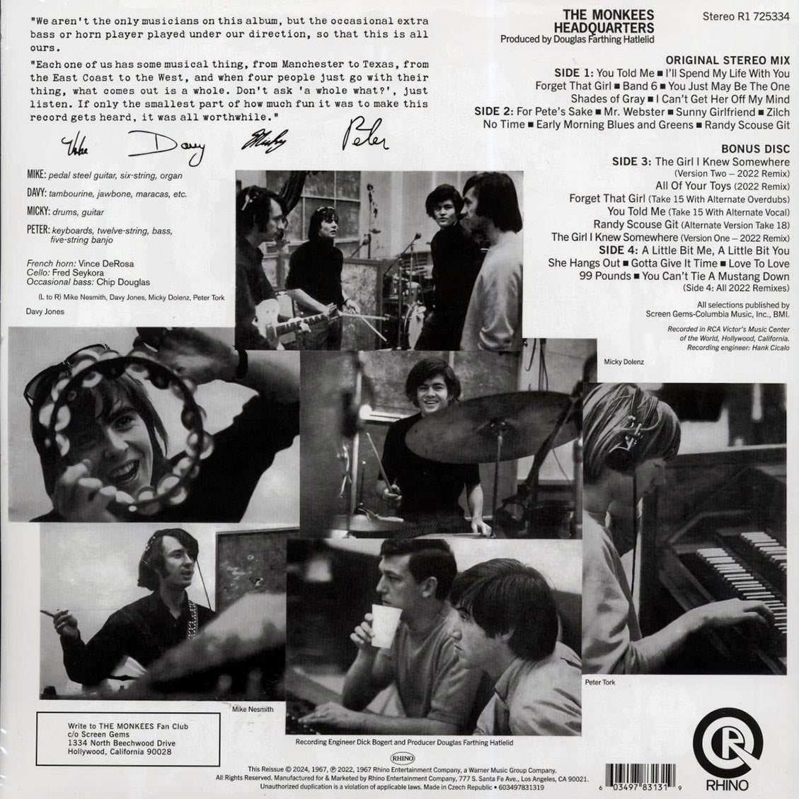 The Monkees - Headquarters (+13 bonus tracks) (ltd. ed.) (2xLP) - Vinyl LP, LP