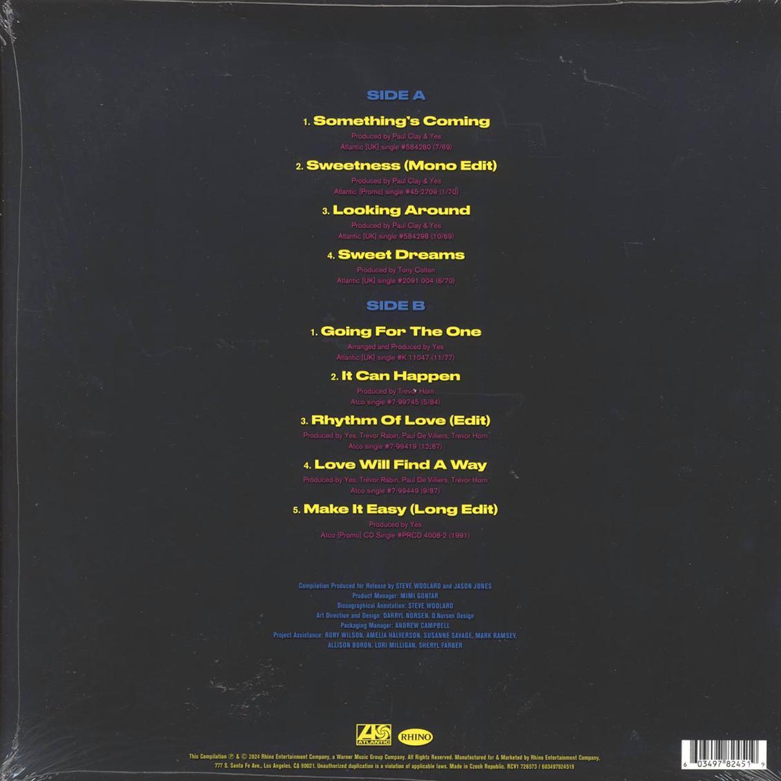 Yes - Singles II (ltd. ed.) (blue/white splatter vinyl) - Vinyl LP, LP
