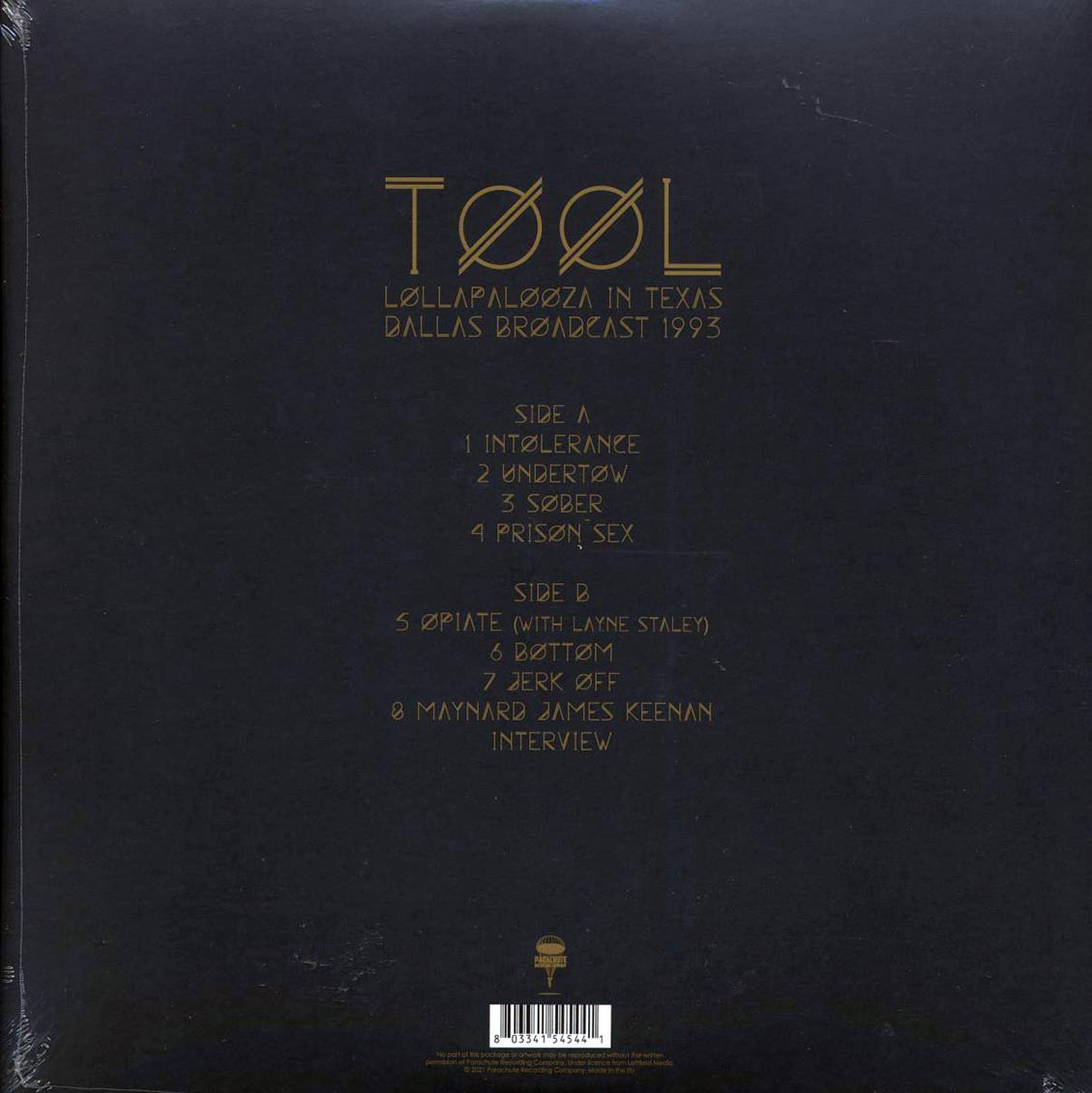 Tool - Lollapalooza In Texas: Dallas Broadcast 1993 (ltd. ed.) (grey vinyl) - Vinyl LP, LP