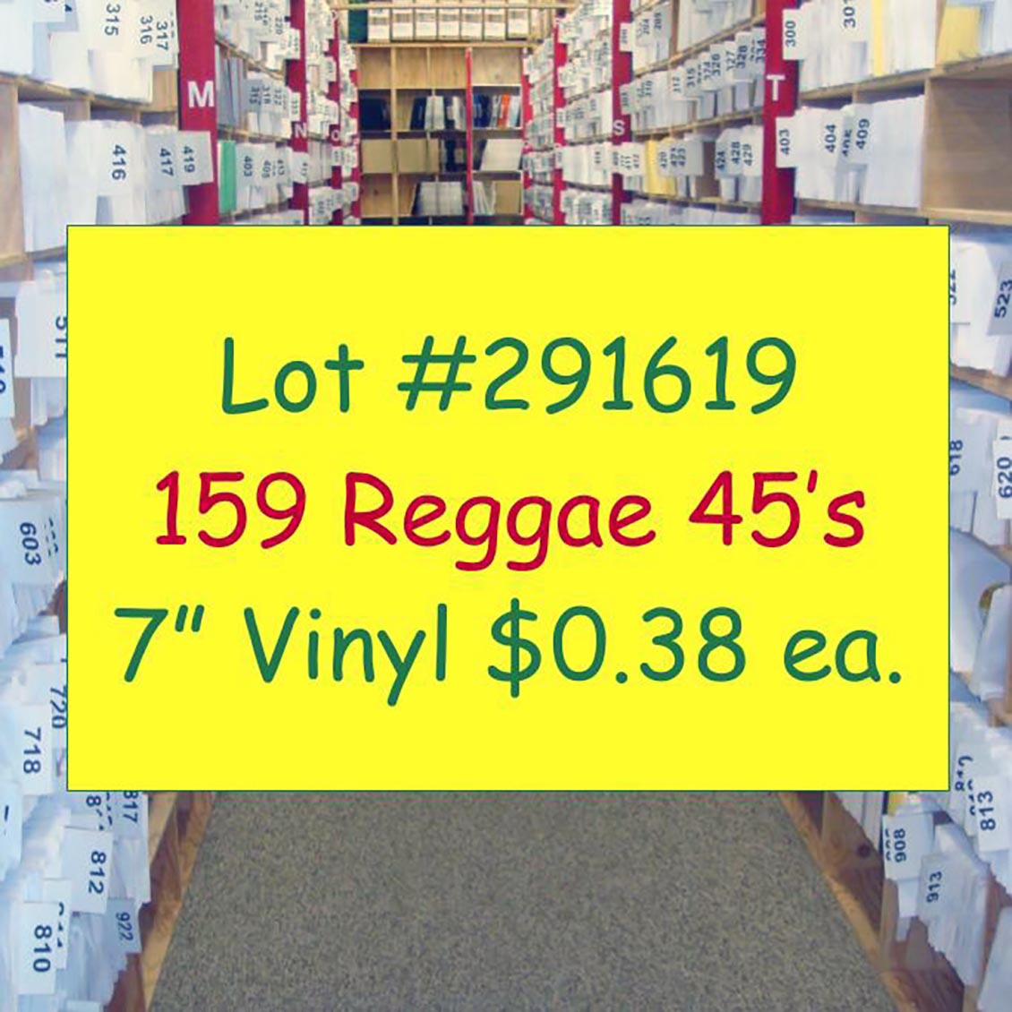 Lutan Fyah, Max Romeo, Richie Spice, TOK, Tony Rebel, George Nooks, Etc. - Lot #291619: Collection Of 159 7 Inch 45's (NEW) - 7"