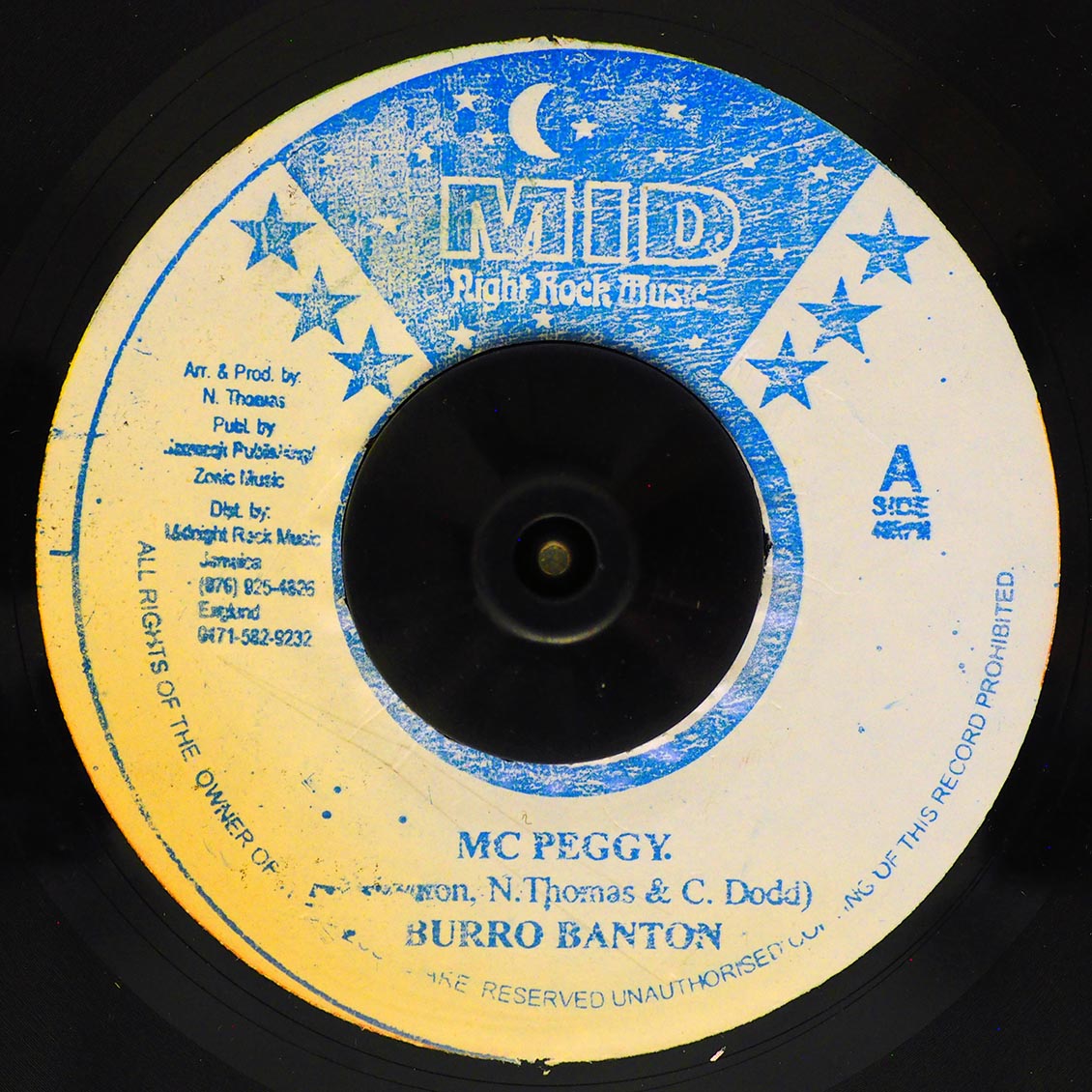 Burro Banton - MC Peggy  /  The Roots Radics - Version (rhythm: "Answer") - 7", 7"