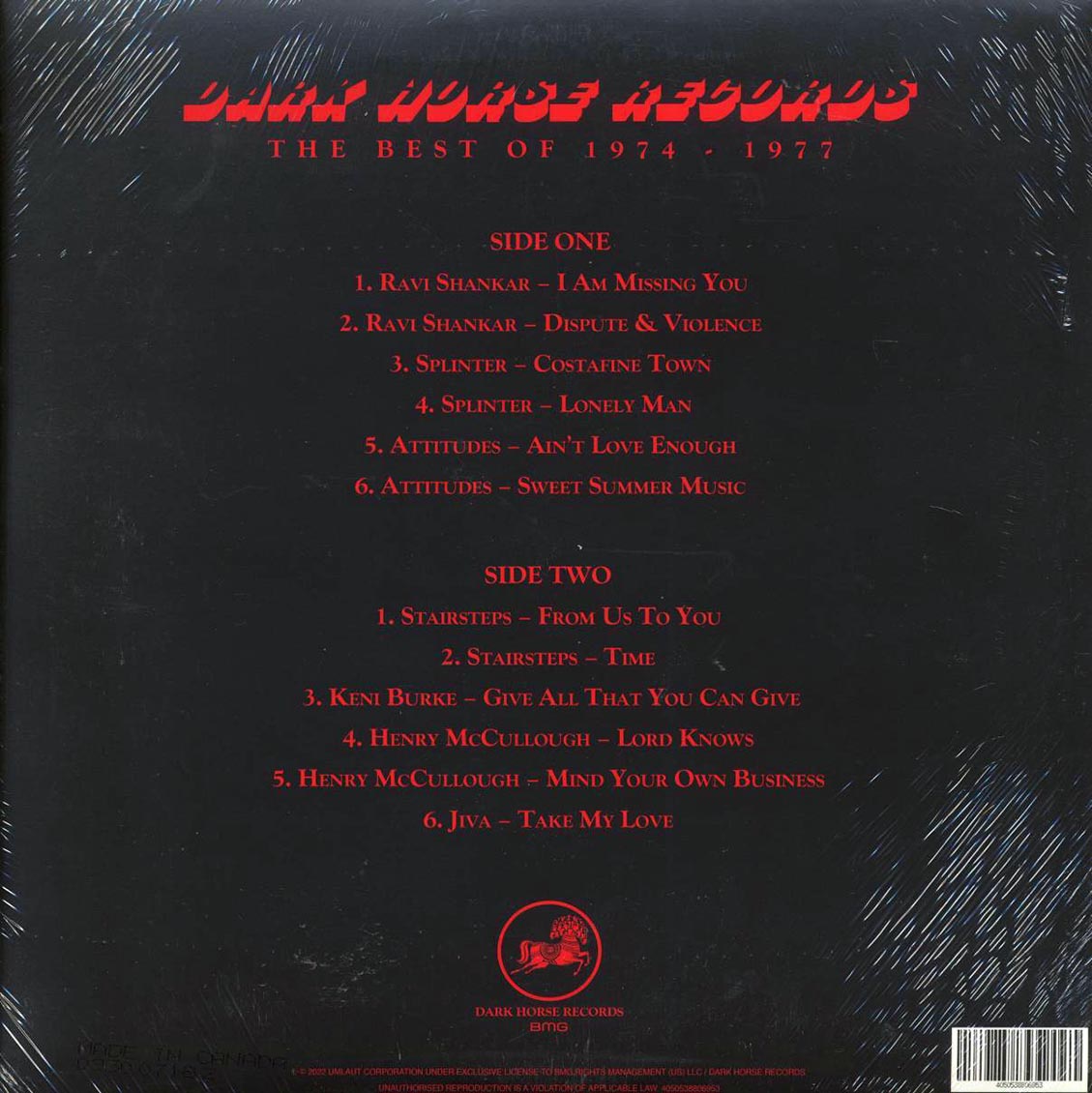 Ravi Shankar, Splinter, Attitudes, Etc. - Dark Horse Records: The Best Of 1974-1977 (RSD 2022) - Vinyl LP, LP