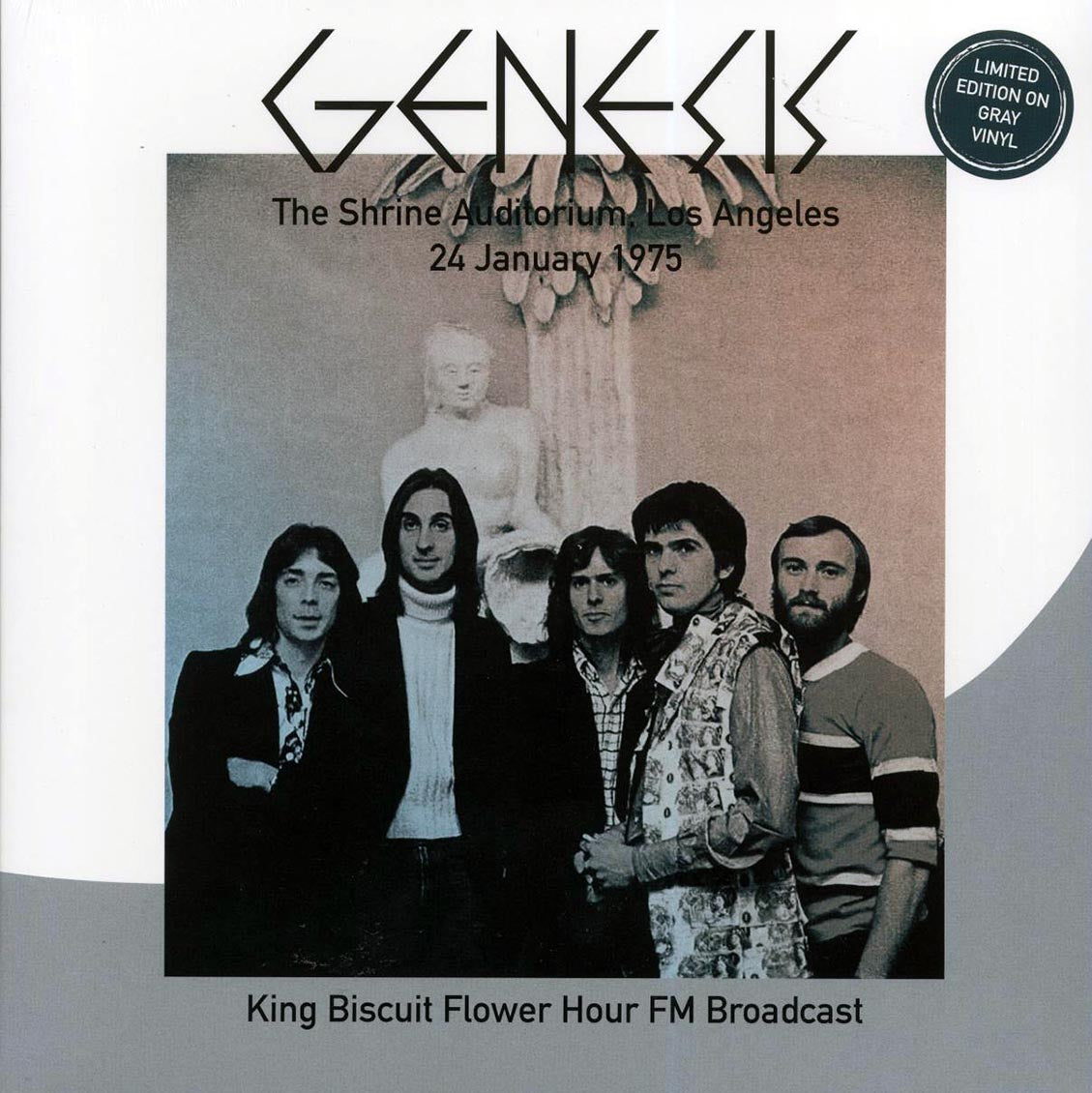 Genesis - The Shrine Auditorium, Los Angeles 24 January 1975: King Biscuit Flower Hour (grey vinyl) - Vinyl LP