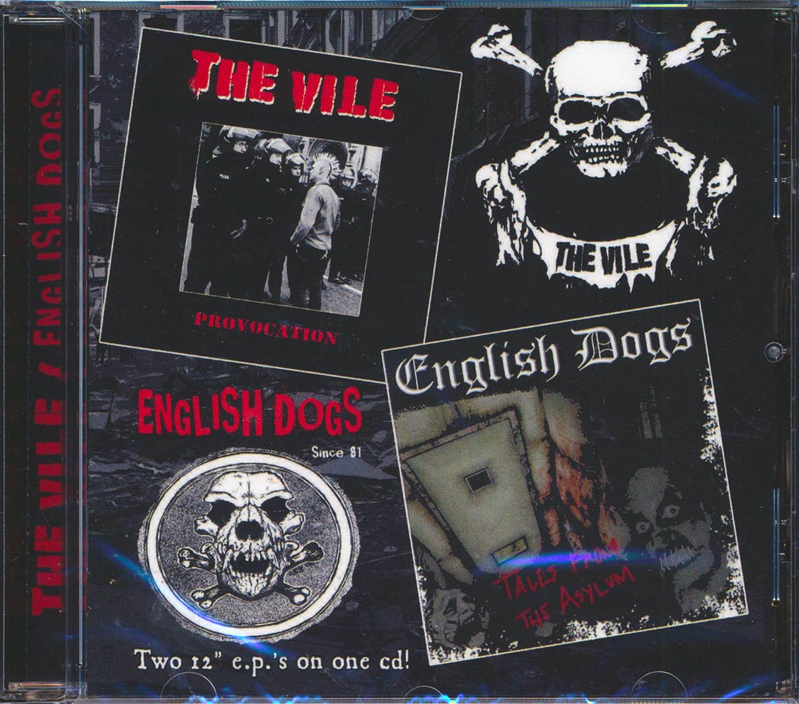 English Dogs, The Vile - Tales From The Asylum + Provocation (2 albums on 1 CD) - CD