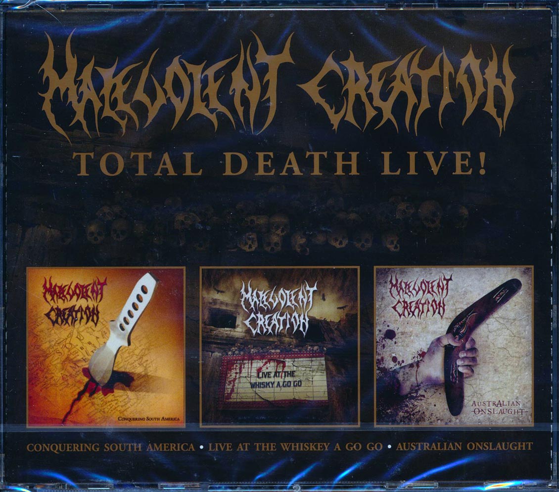 Malevolent Creation - Total Death Live! (3 albums on 2 CDs) (40 tracks) (3xCD) - CD