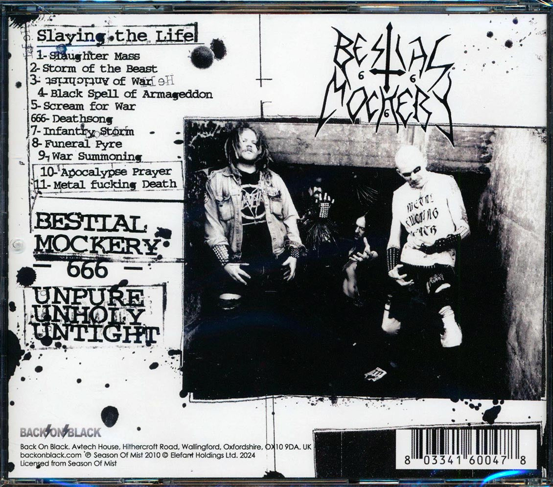 Bestial Mockery - Slaying The Life - CD, CD