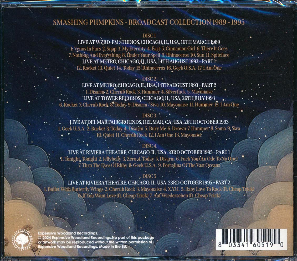 Smashing Pumpkins - The Broadcast Collection 1989-1995 (58 tracks) (4xCD) - CD, CD