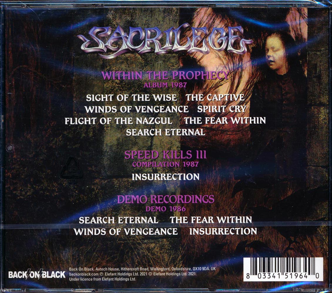 Sacrilege - Within The Prophecy - CD, CD