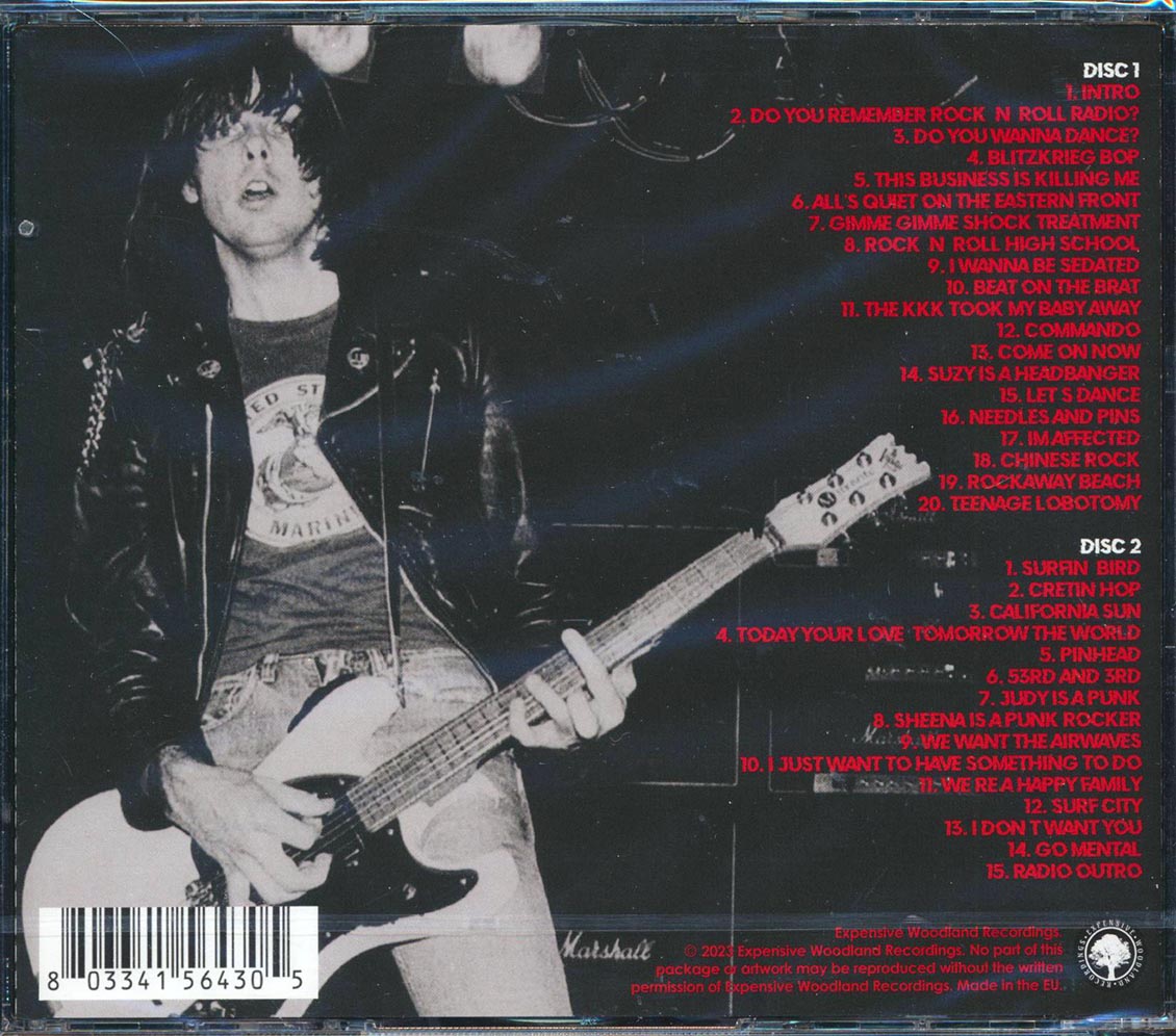 The Ramones - Live Broadcast NY 20 July 1982 (35 tracks) (2xCD) - CD, CD