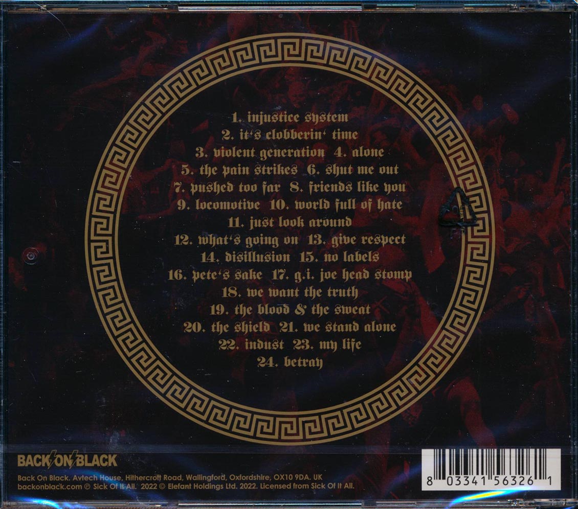 Sick Of It All - Live In A World Full Of Hate (24 tracks) - CD, CD