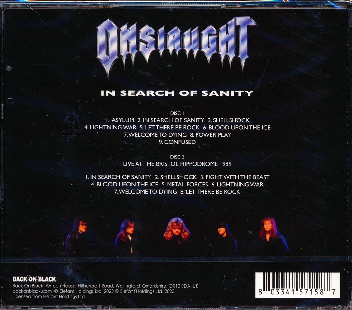 Onslaught - In Search Of Sanity (2xCD) - CD, CD