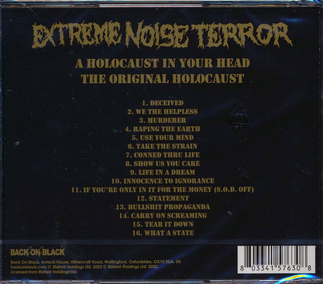 Extreme Noise Terror - The Original Holocaust - CD, CD