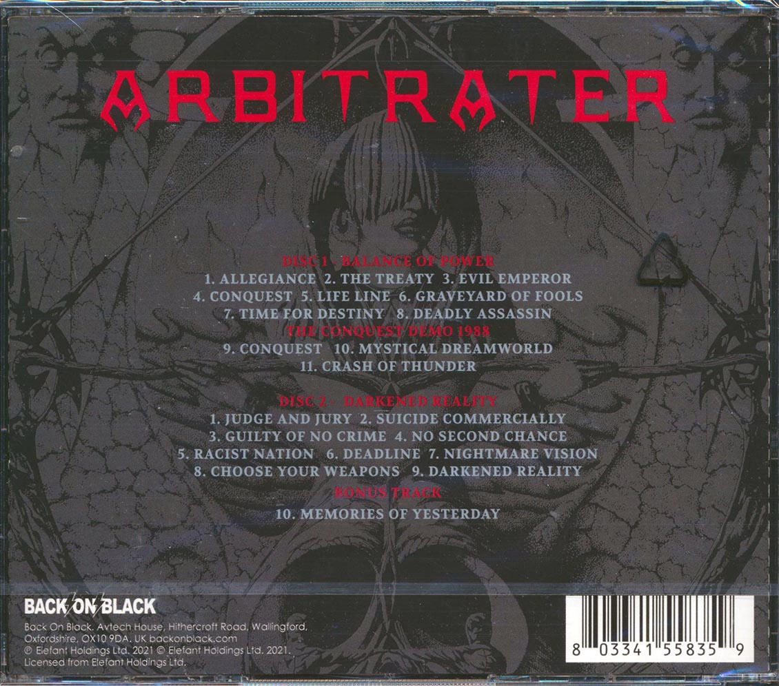Arbitrater - Balance Of Power + Darkened Reality (2 albums on 2 CDs) (21 tracks) (2xCD) - CD, CD