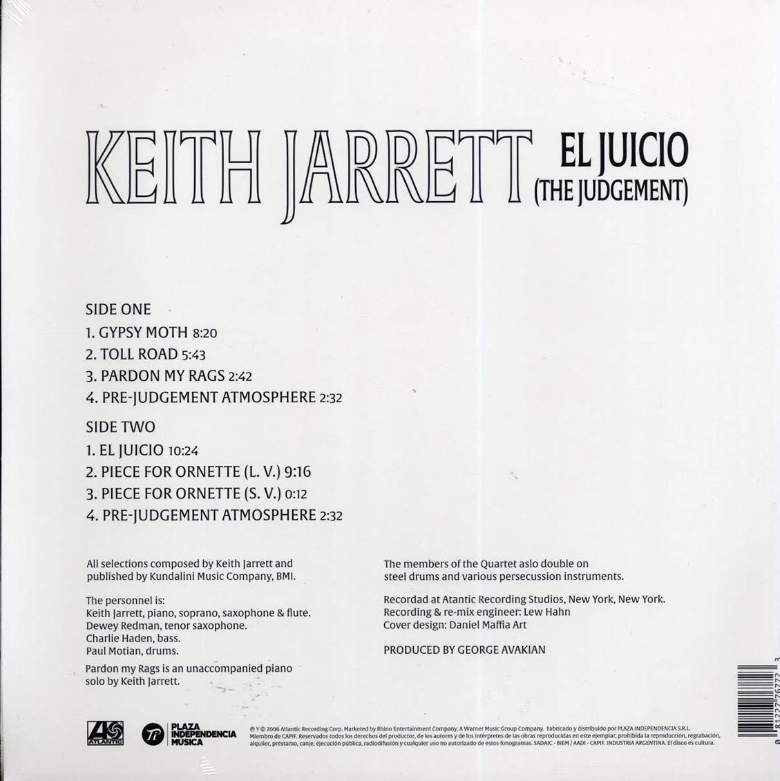 Keith Jarrett - El Juicio: The Judgement - Vinyl LP, LP