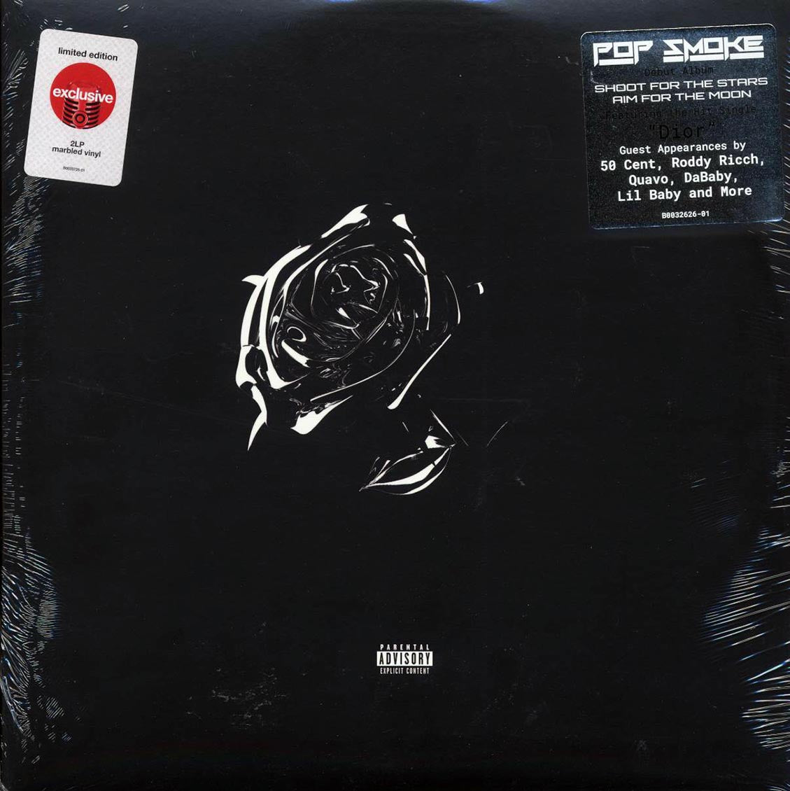 Pop Smoke, 50 Cent, DaBaby, Future, Etc. - Shoot For The Stars Aim For The Moon (ltd. ed.) (2xLP) (marbled colored vinyl) - Vinyl LP