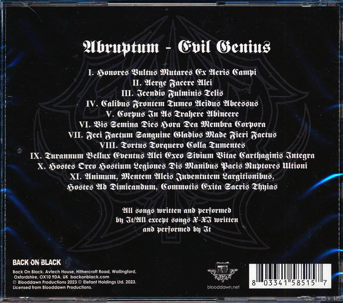 Abruptum - Evil Genius - CD, CD