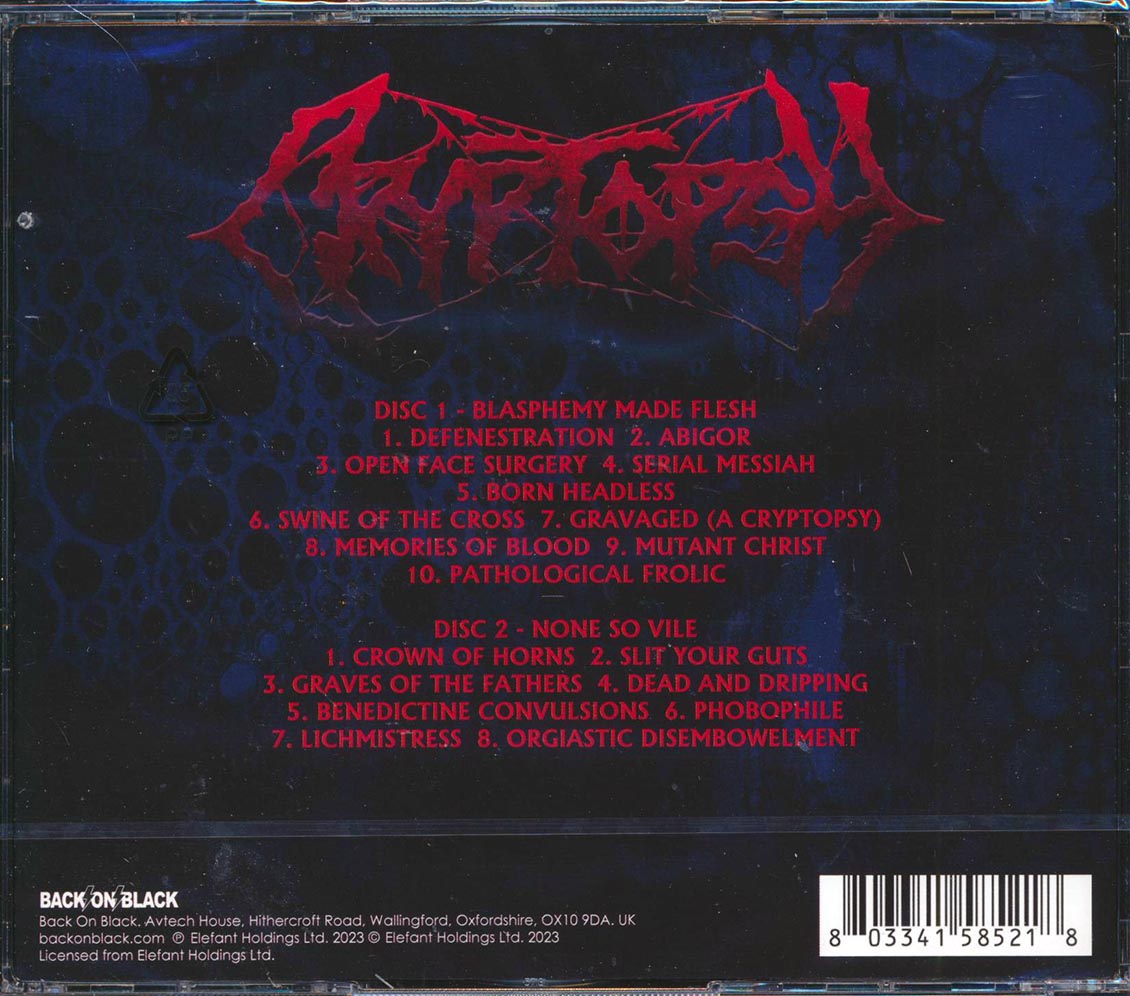 Cryptopsy - Blasphemy Made Flesh + None So Vile (2xCD) - CD, CD