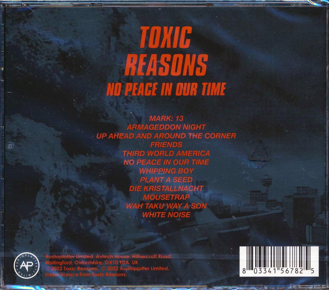 Toxic Reasons - No Peace In Our Time - CD, CD