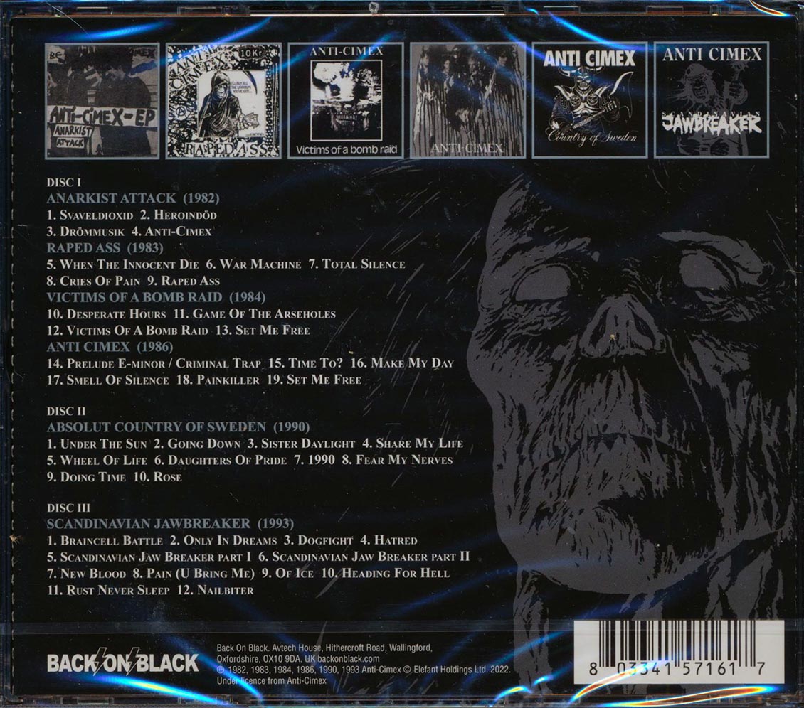 Anti Cimex - Victims Of A Bomb Raid (41 tracks) (3xCD) - CD, CD