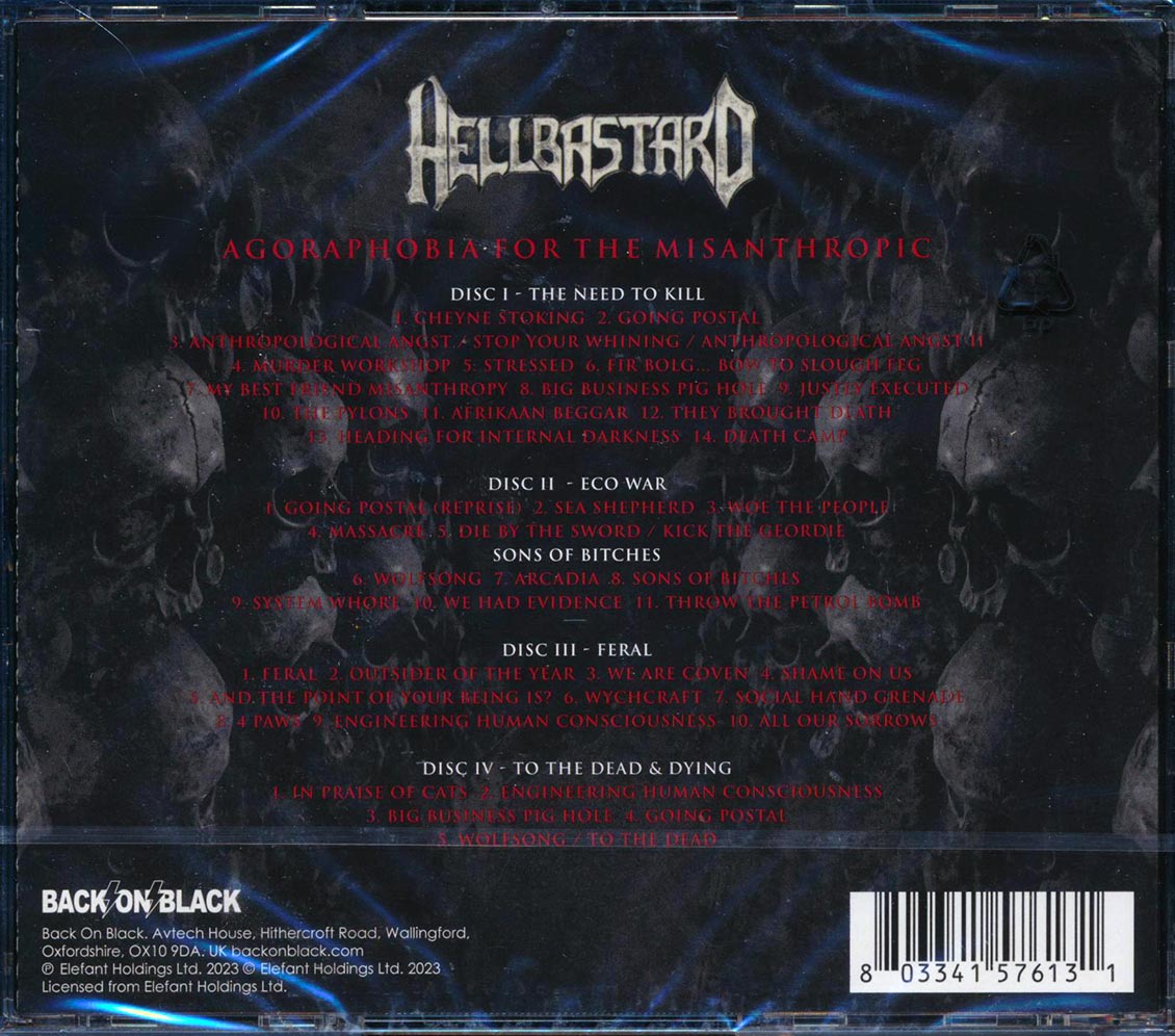 Hellbastard - Agoraphobia For The Misanthropic (40 tracks) (4xCD) - CD, CD