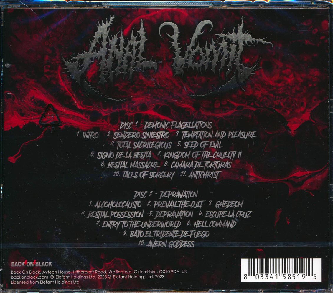 Anal Vomit - Demonic Flagellations + Depravation (2 albums on 2 CDs) (21 tracks) (2xCD) - CD, CD