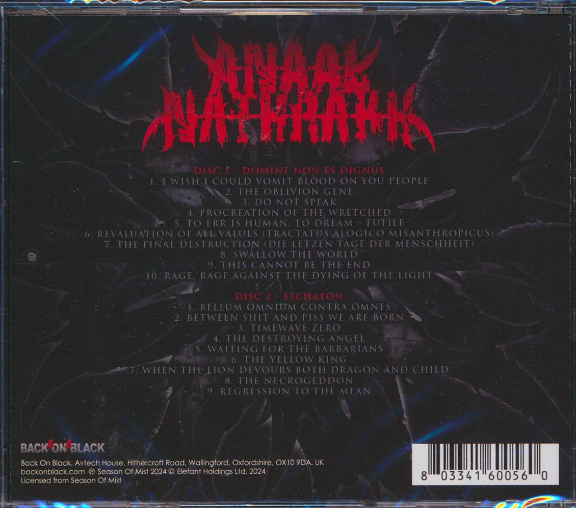 Anaal Nathrakh - Domine Non Es Dignus + Eschaton (2 albums on 2 CDs) (2xCD) - CD, CD
