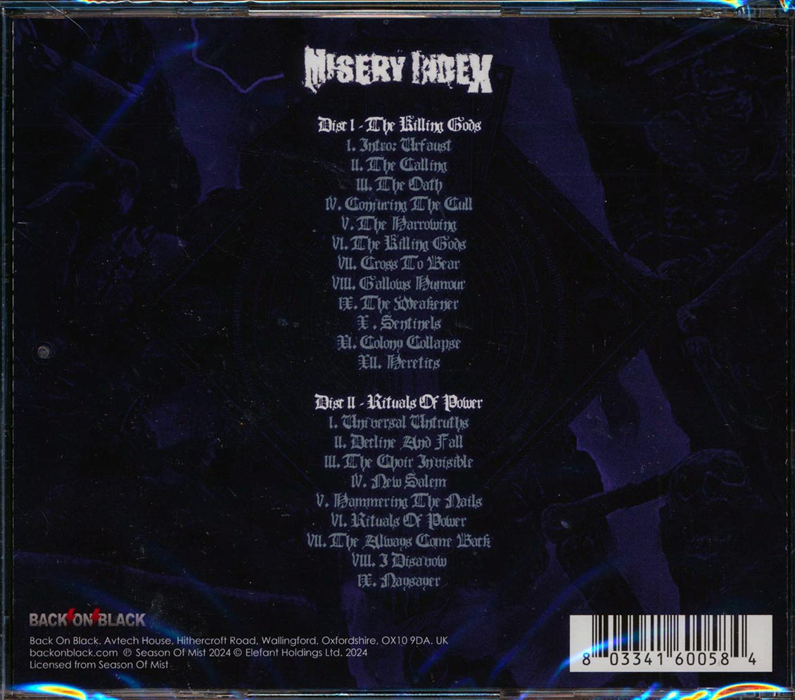 Misery Index - The Killing Gods + Rituals Of Power (2 albums on 2 CDs) (2xCD) - CD, CD