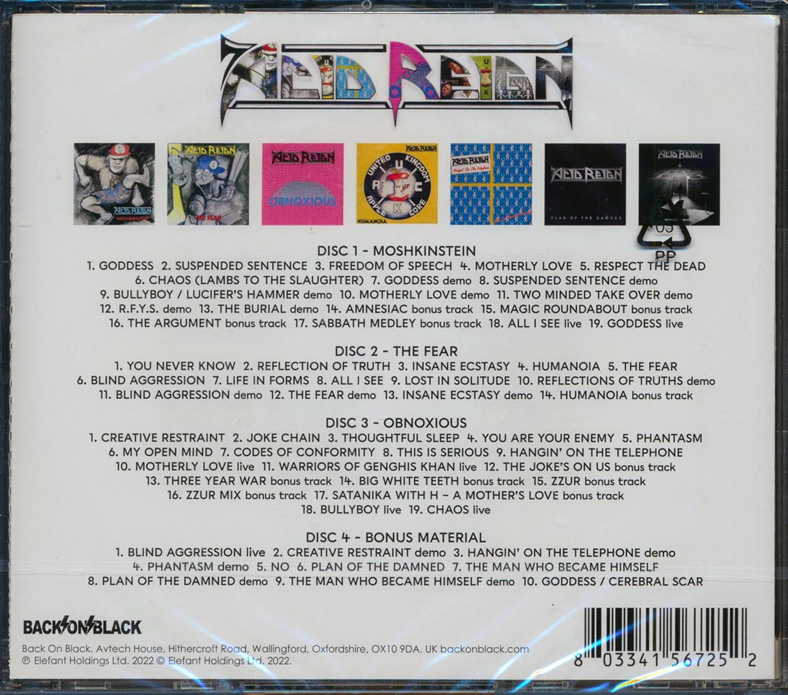 Acid Reign - Anthology 1987-2017 (62 tracks) (4xCD) - CD, CD