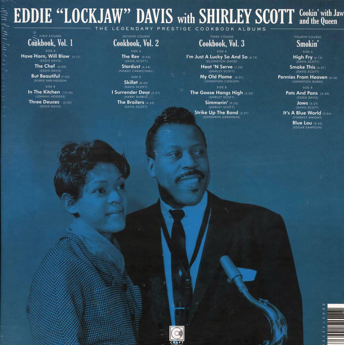 Eddie Lockjaw Davis, Shirley Scott - Cookin' With Jaws And The Queen: The Legendary Prestige And Cookbook Albums (slipcase box set) (4xLP) (box set) (180g) - Vinyl LP, LP