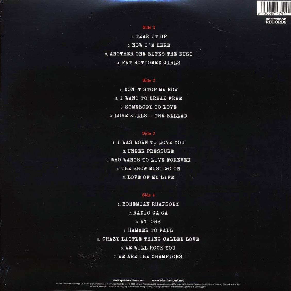 Queen, Adam Lambert - Live Around The World (2xLP) - Vinyl LP, LP