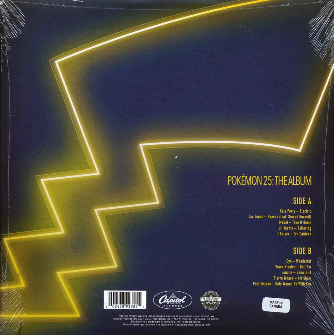 Katy Perry, Post Malone, Mabel, J Balvin, Etc. - Pokeman 25: The Album (ltd. ed.) (red/white vinyl) - Vinyl LP, LP