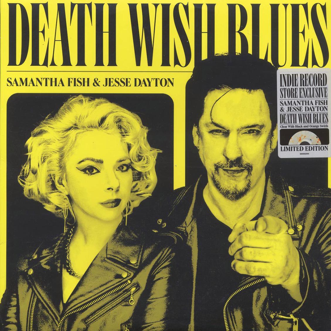 Samantha Fish, Jesse Dayton - Death Wish Blues (ltd. ed.) (clear/black/orange swirl) - Vinyl LP