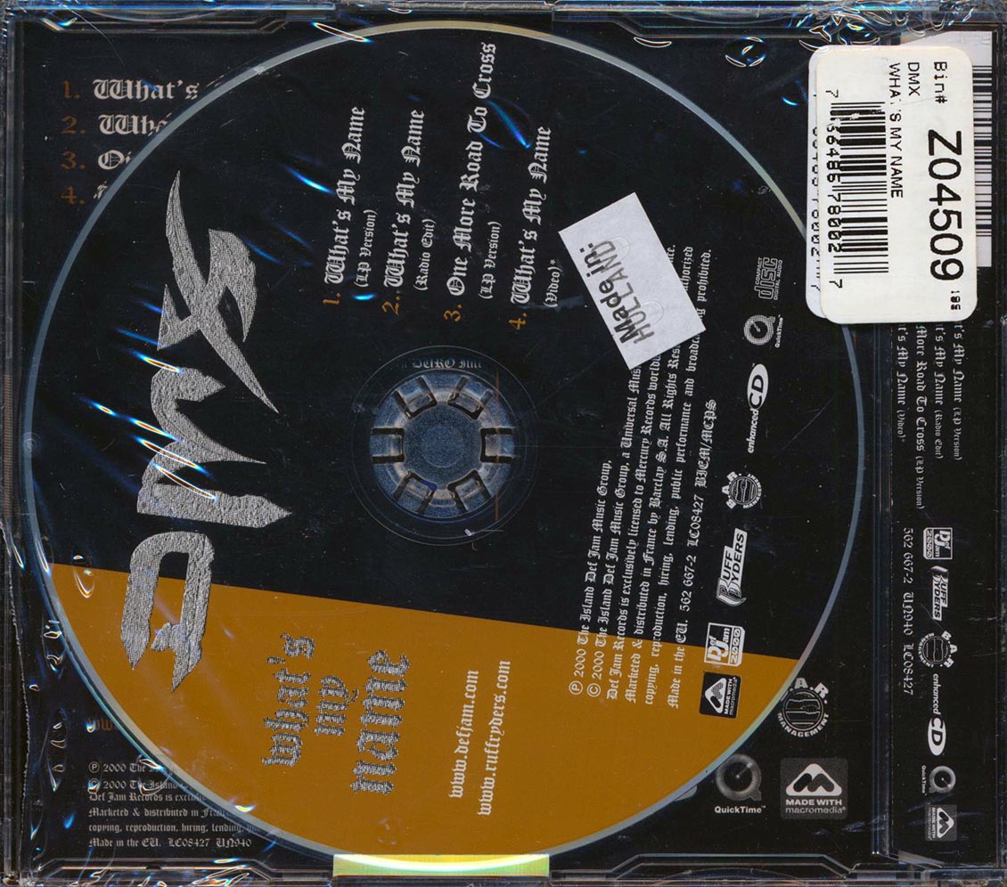 DMX - What's My Name - CD, CD