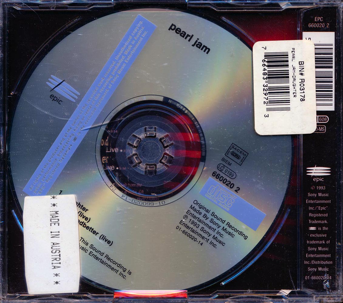 Pearl Jam - Daughter - CD, CD