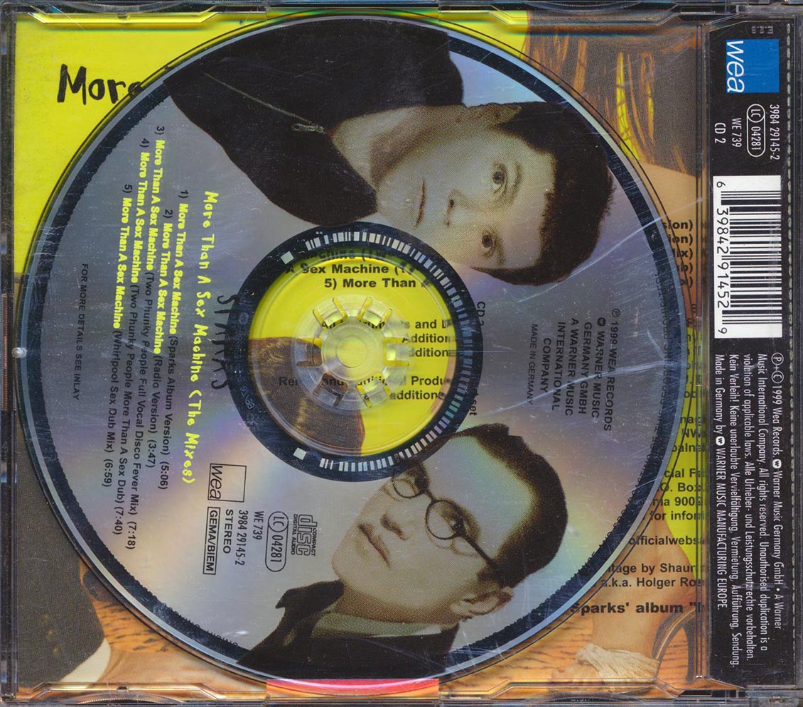 Sparks - More Than A Sex Machine: The Mixes - CD, CD