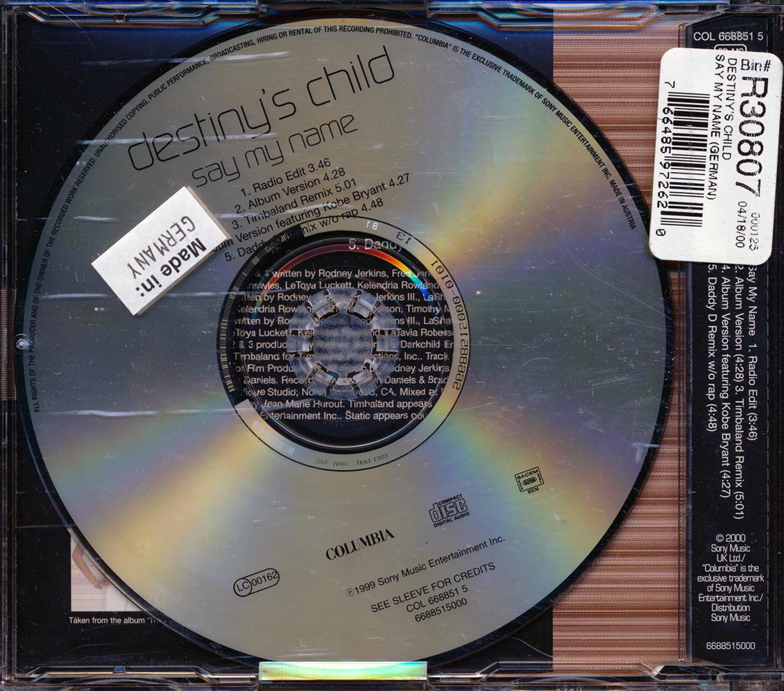 Destiny's Child - Say My Name - CD, CD