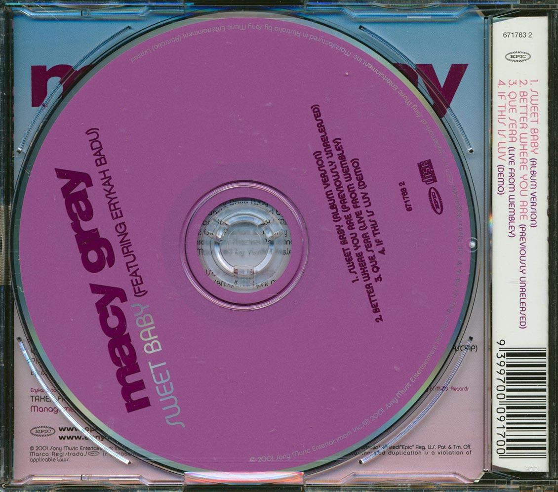 Macy Gray, Erykah Badu - Sweet Baby - CD, CD