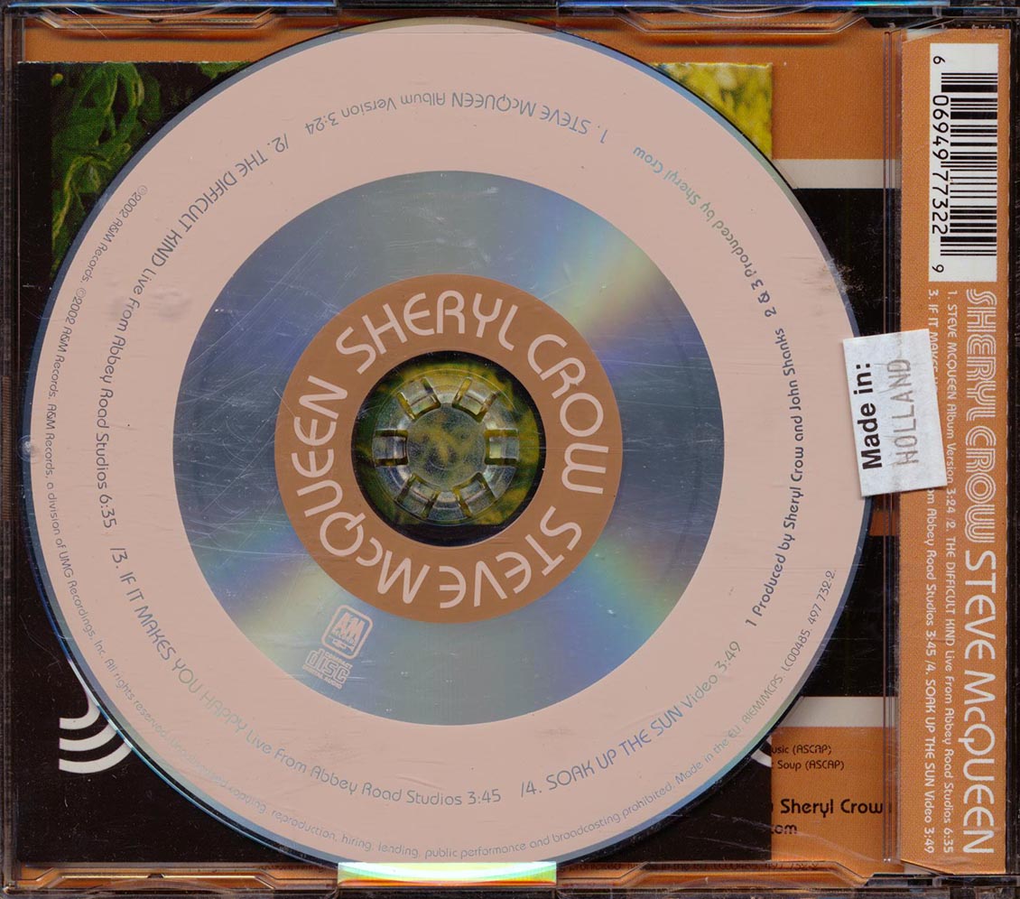 Sheryl Crow - Steve McQueen - CD, CD