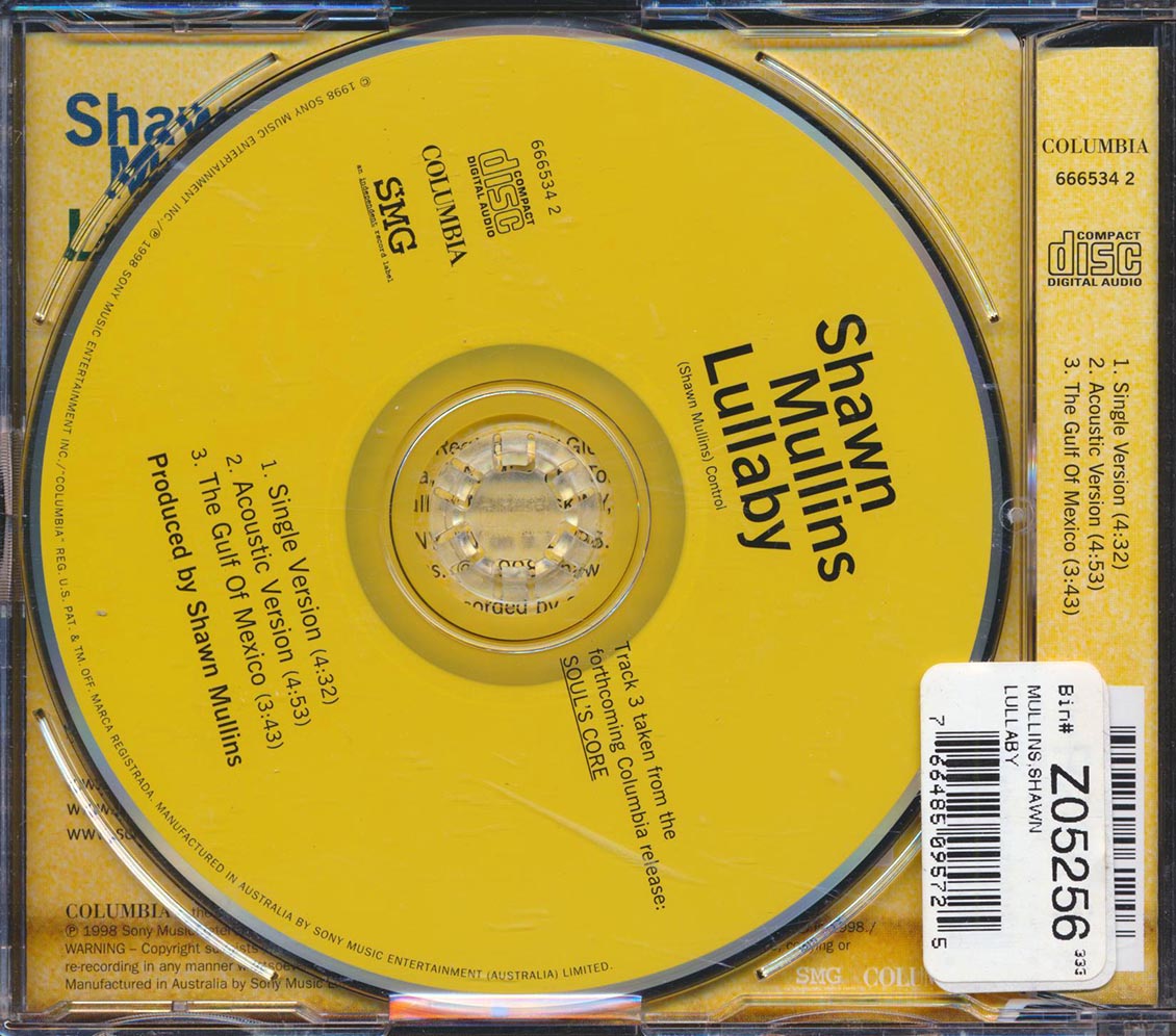 Shawn Mullins - Lullaby - CD, CD