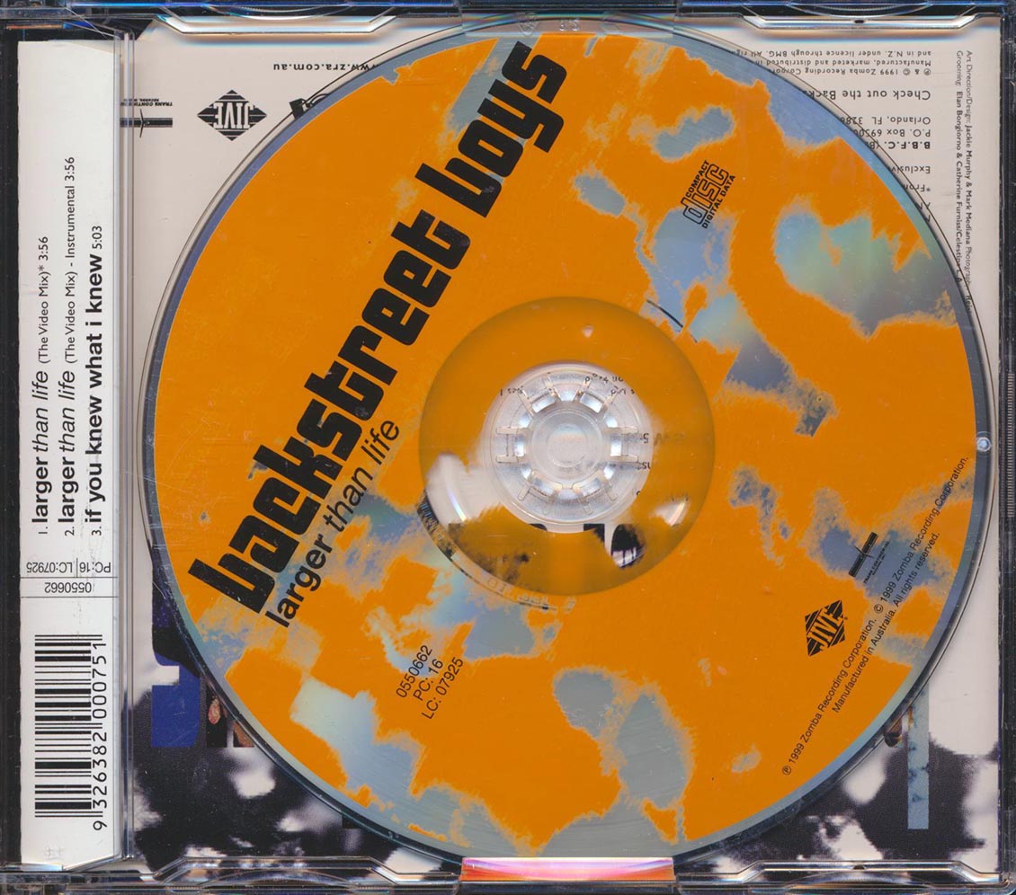 Backstreet Boys - Larger Than Life - CD, CD