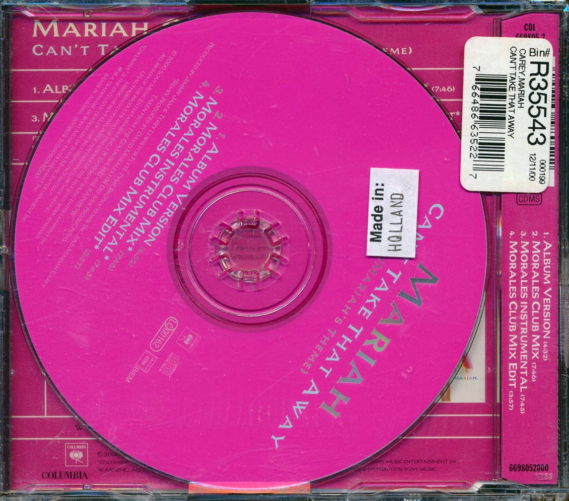Mariah Carey - Can't Take That Away - CD, CD