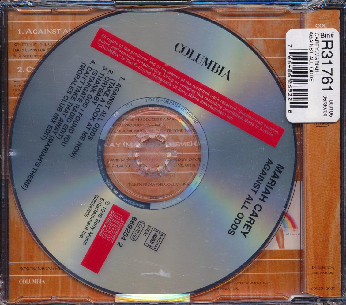 Mariah Carey - Against All Odds - CD, CD